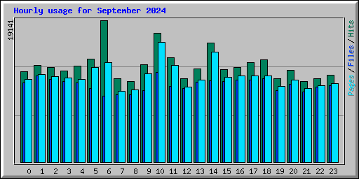 Hourly usage for September 2024